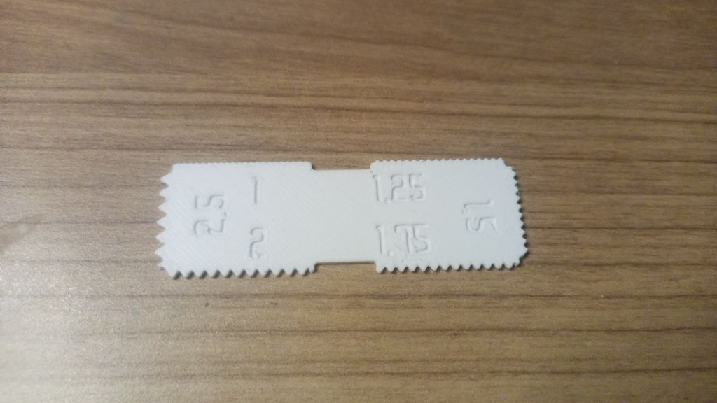 Metric thread gauges 1 - 2,5