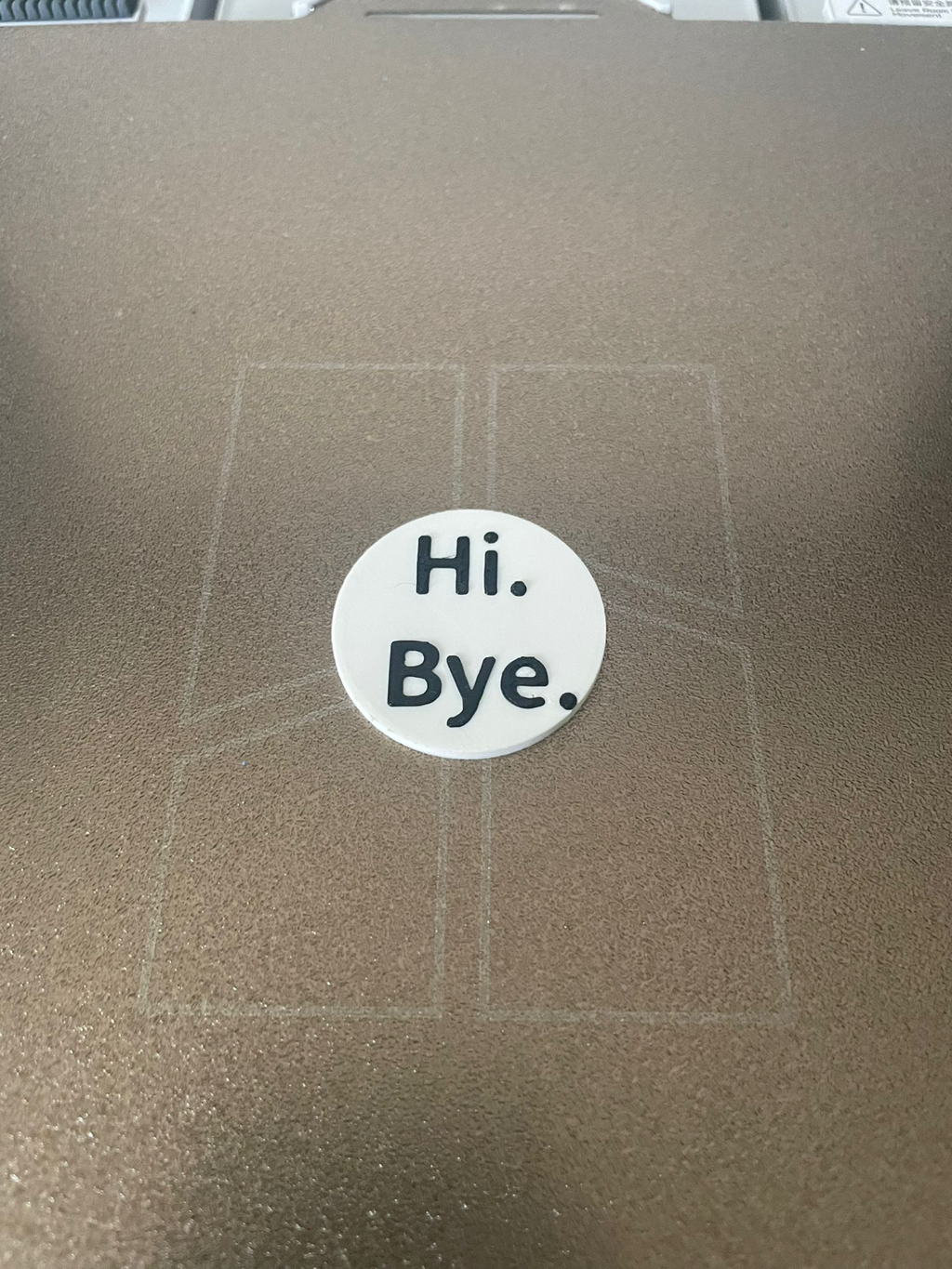 Hi Bye Badge