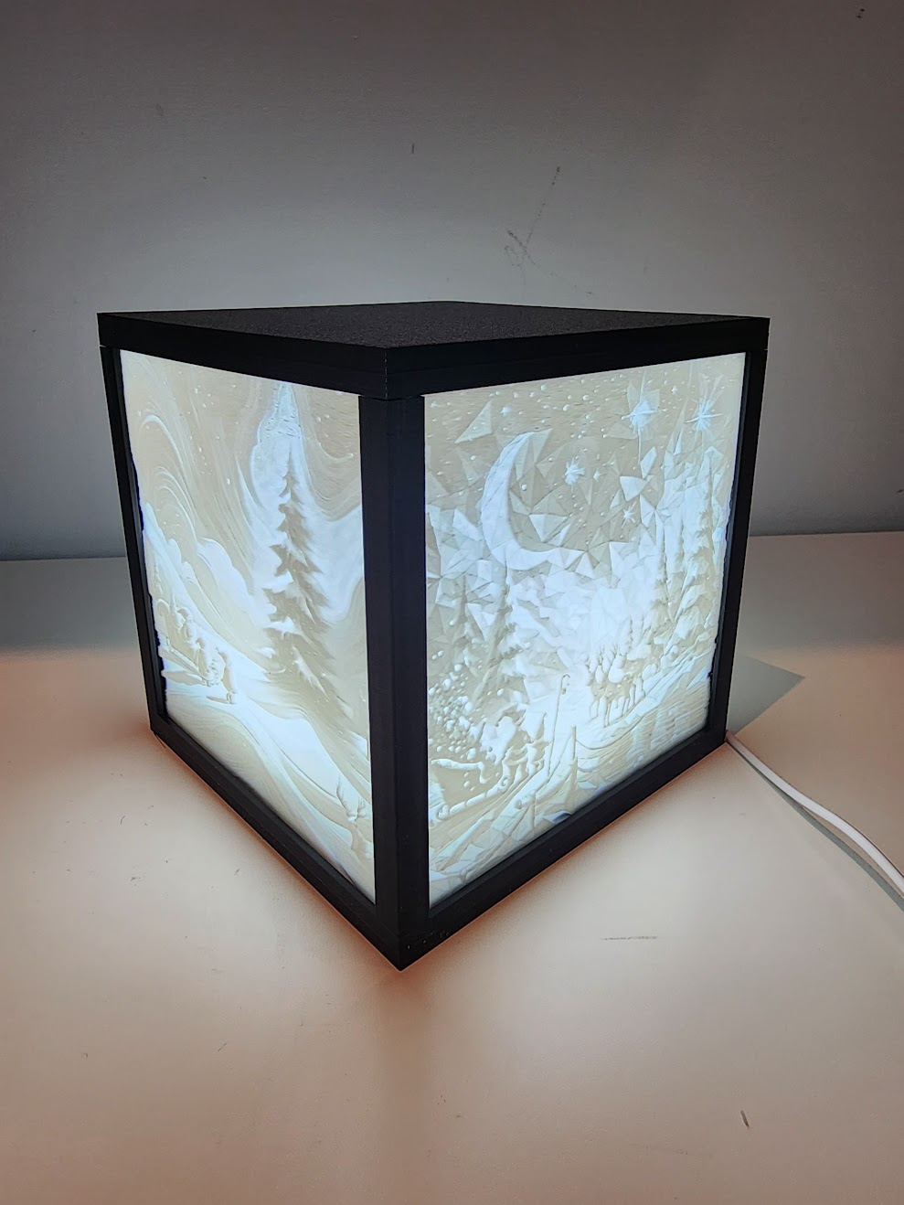 Cube Lamp Lithophane