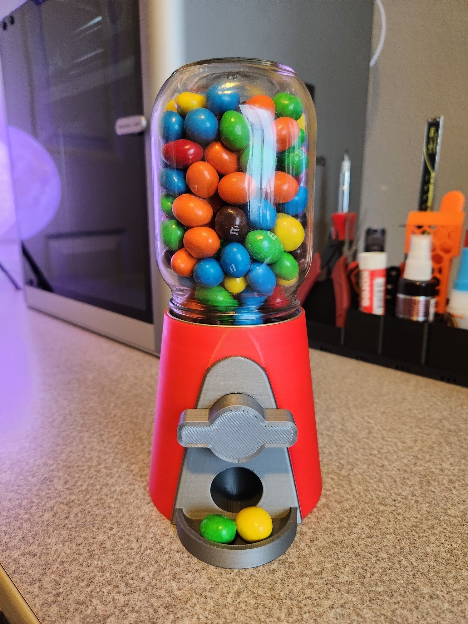Simple Mason Jar Candy Machine