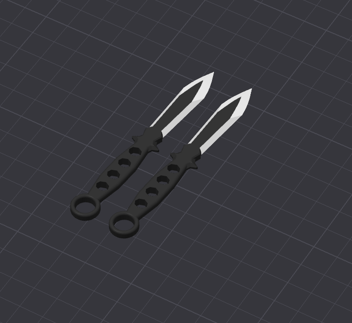 Keychain Throwing Daggers from Roblox RIVALS