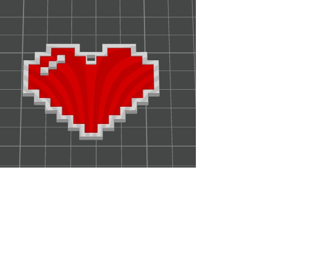 Valentine's Day Heart keychain