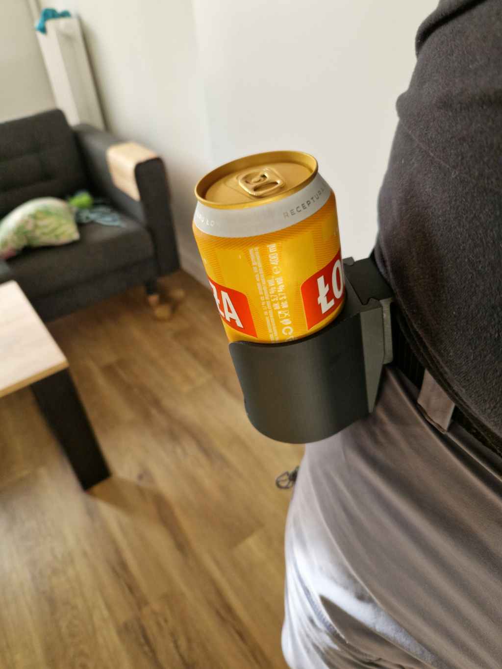 Beer holder for belt 330ml, 400ml, 500ml