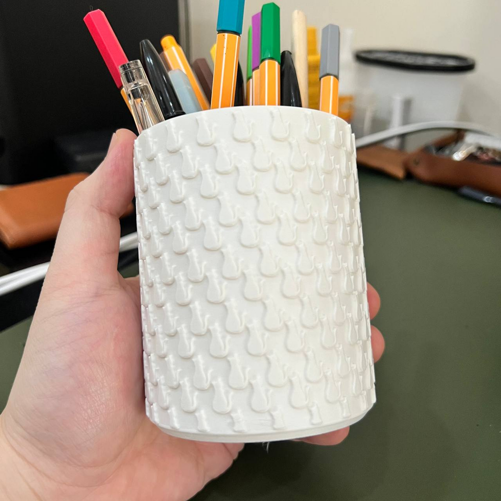 Cat Whisker Crest Pen Holder Multipurpose Storage