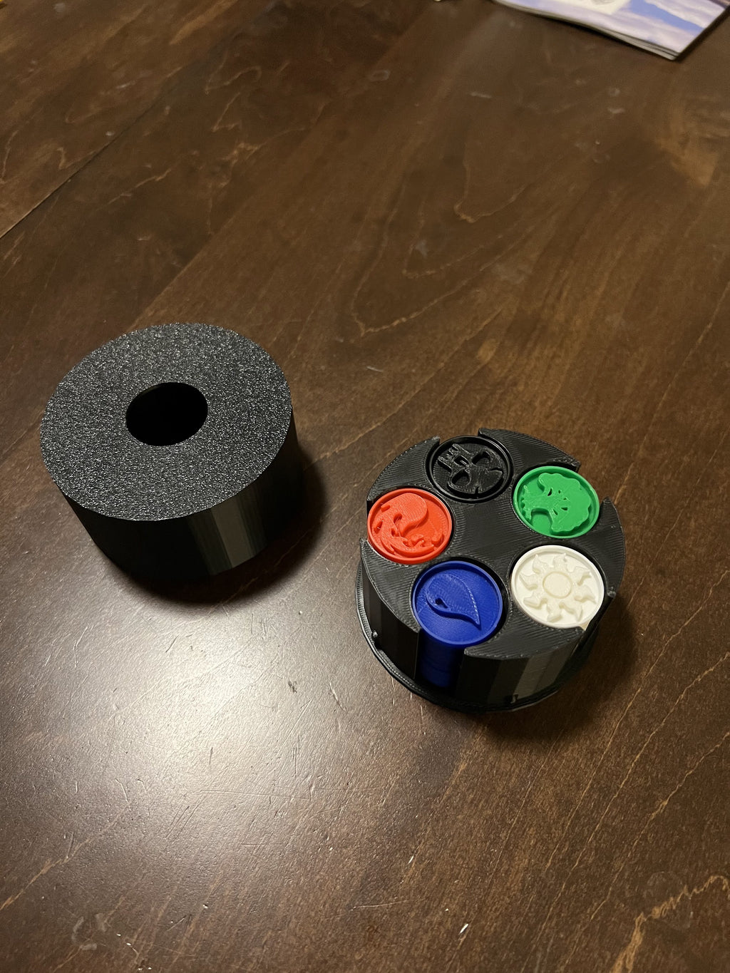 MTG Mana Token Chips with Holder