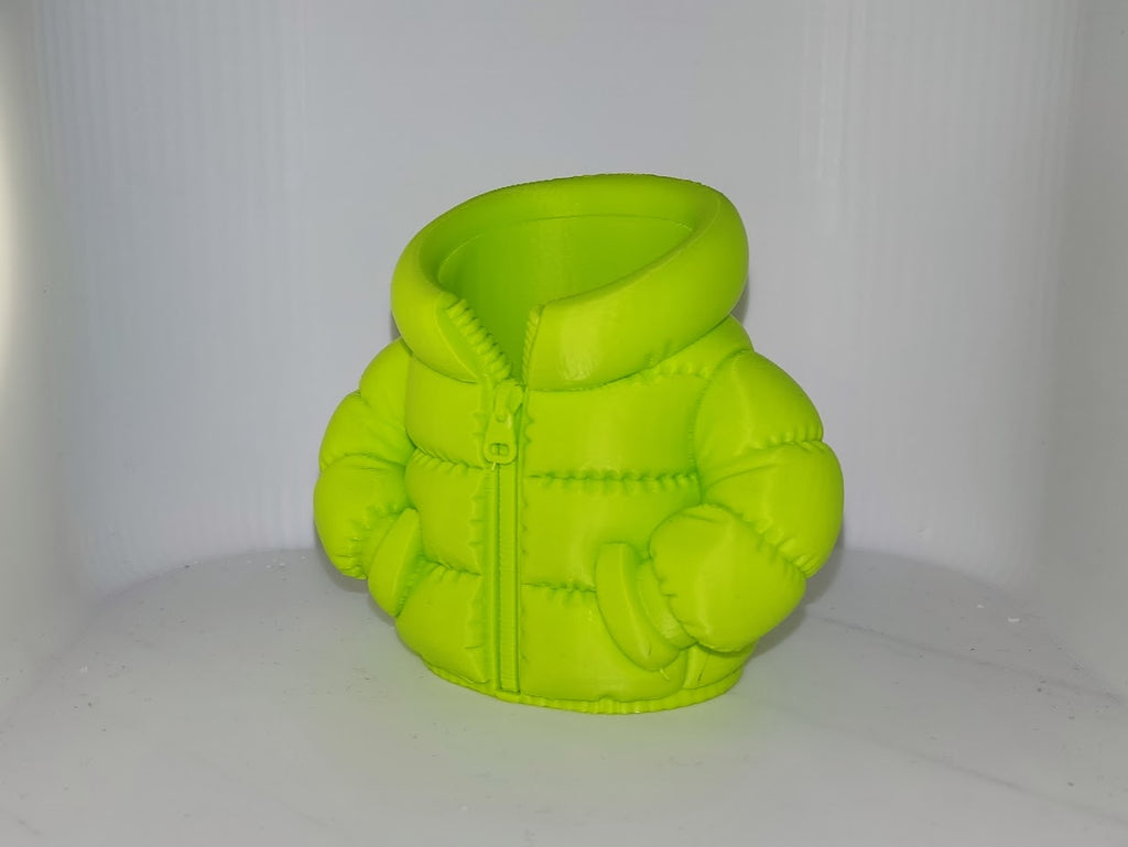 Puffer Jacket Pencil Holder