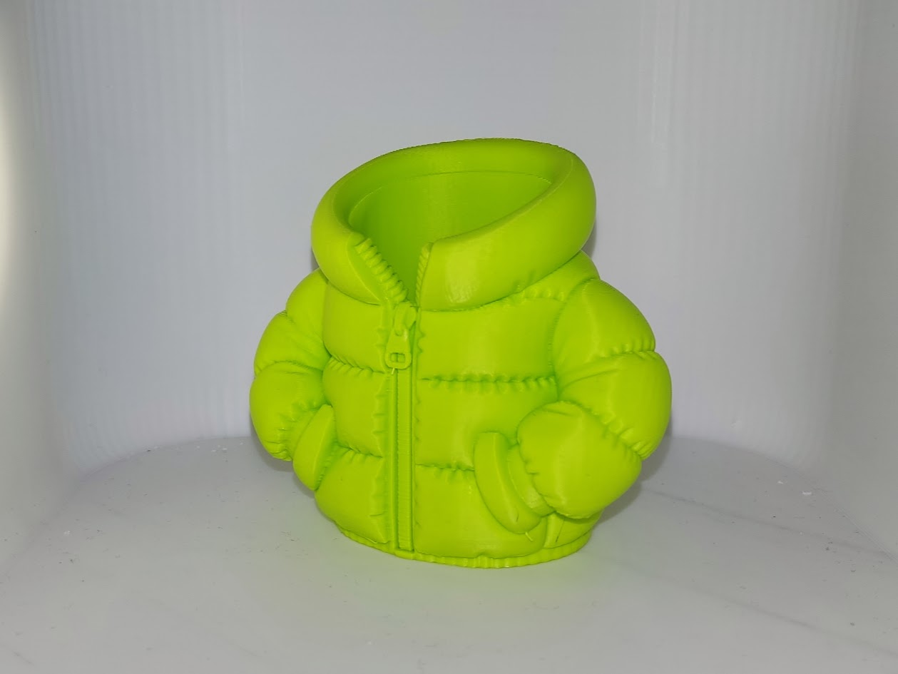 Puffer Jacket Pencil Holder