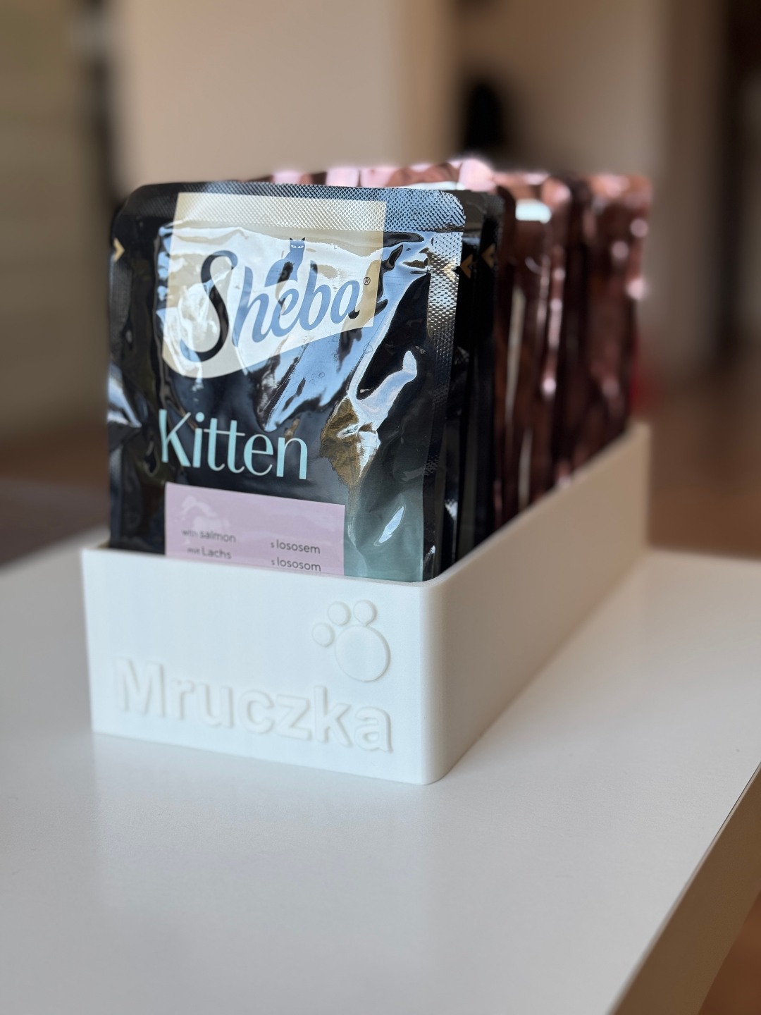 Cat food sachet box