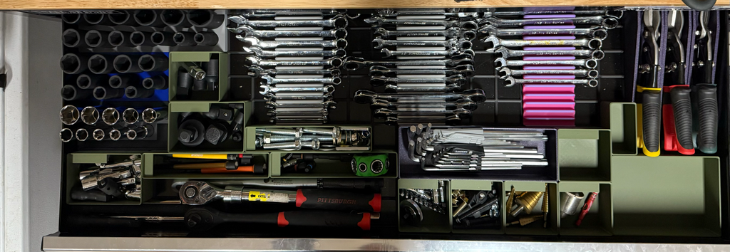 Gridfinity Baseplate Set for Yukon Top Drawer
