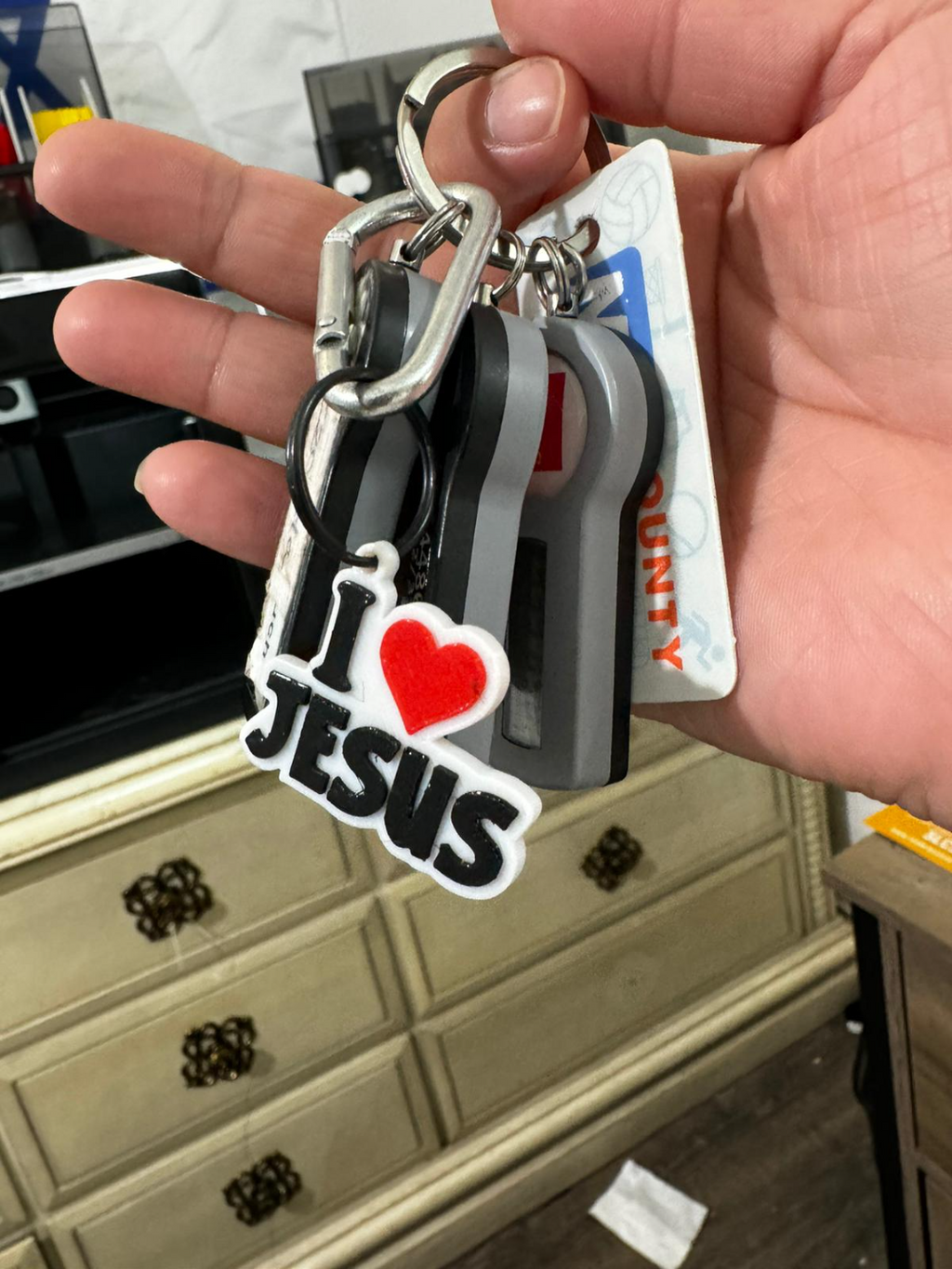 I Love Jesus Keychain 35mm