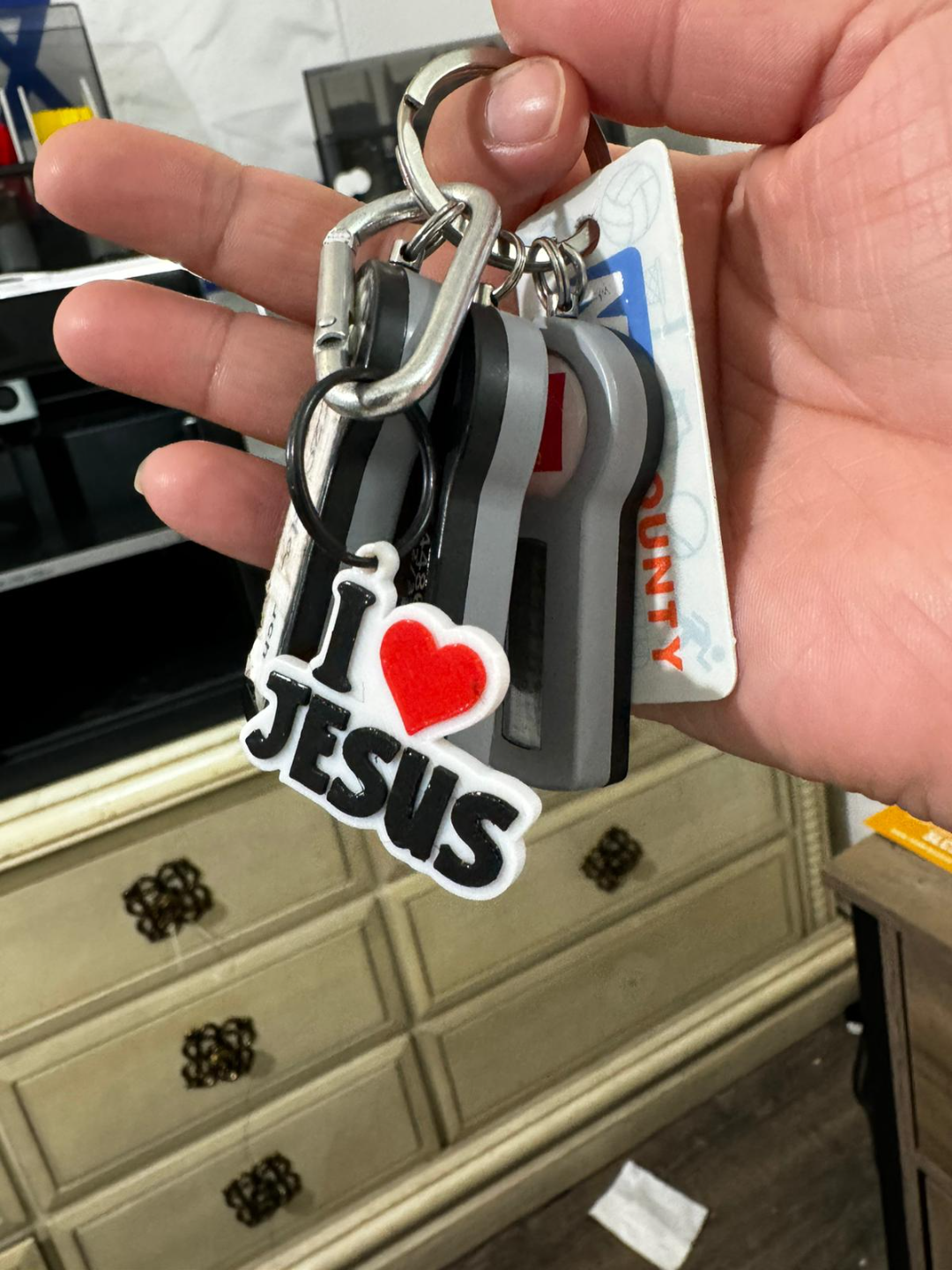 I Love Jesus Keychain 35mm