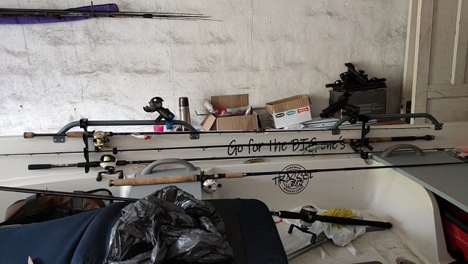 Boat grab rail rod rack 1" / 25mm