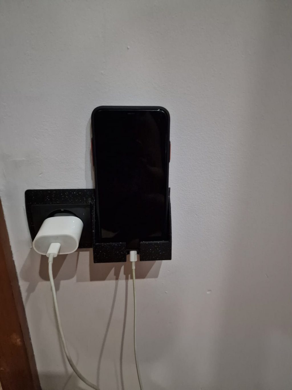 Mirror sockets with mobile phone charging stand