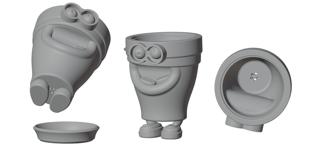 GRIN-N-GROW - FUNNY PLANTER FOR ALL AGES