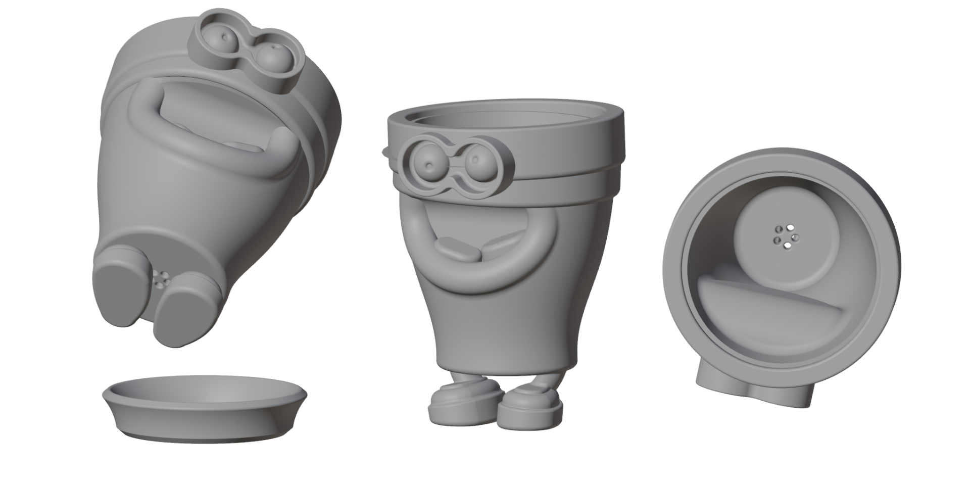 GRIN-N-GROW - FUNNY PLANTER FOR ALL AGES