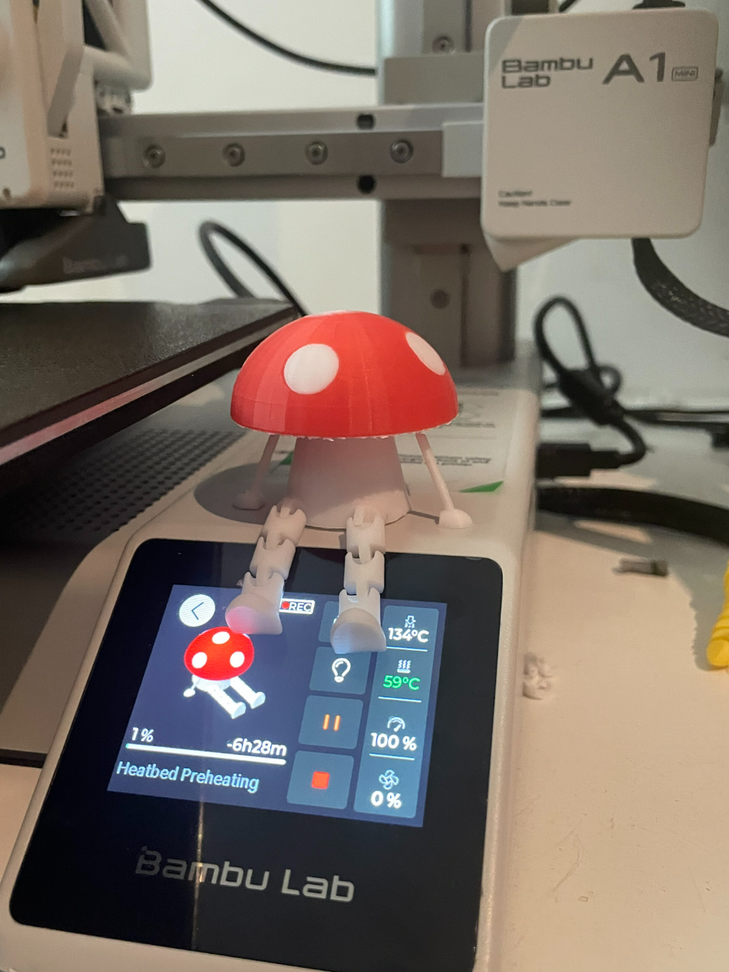 articulated toadstool with arms