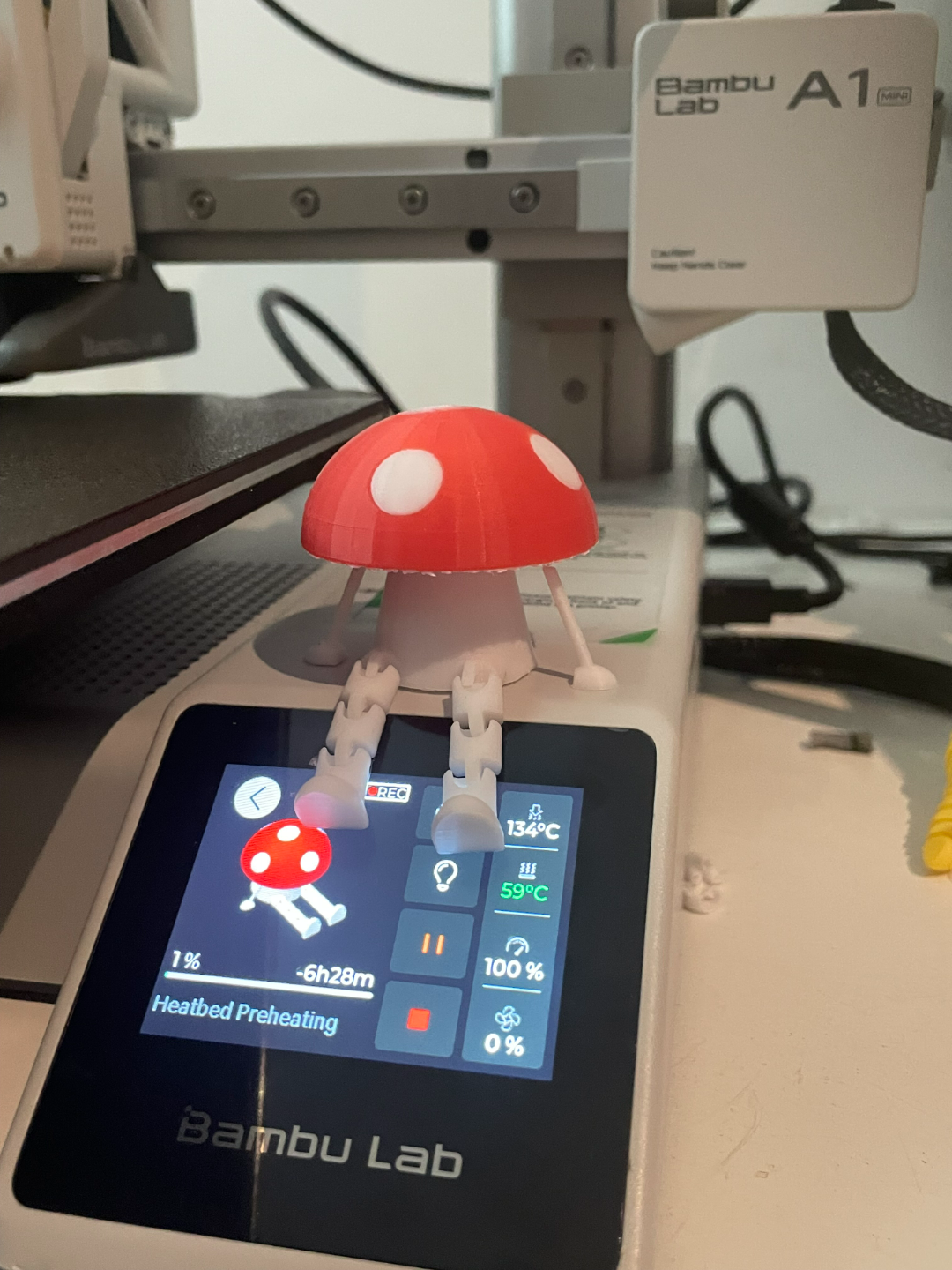 articulated toadstool with arms