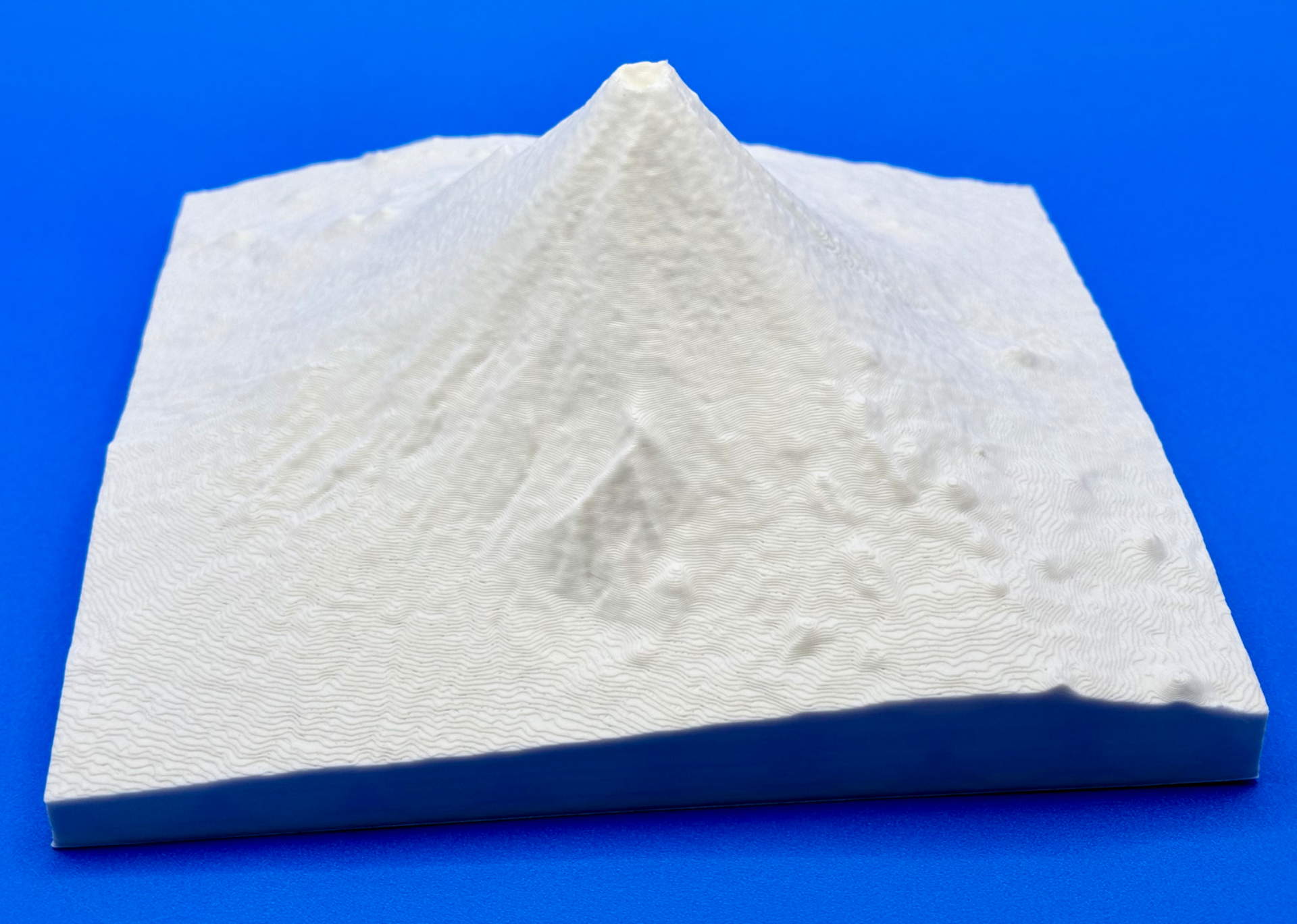 Topographic Map of Mount Fuji - 6.3x6.3in