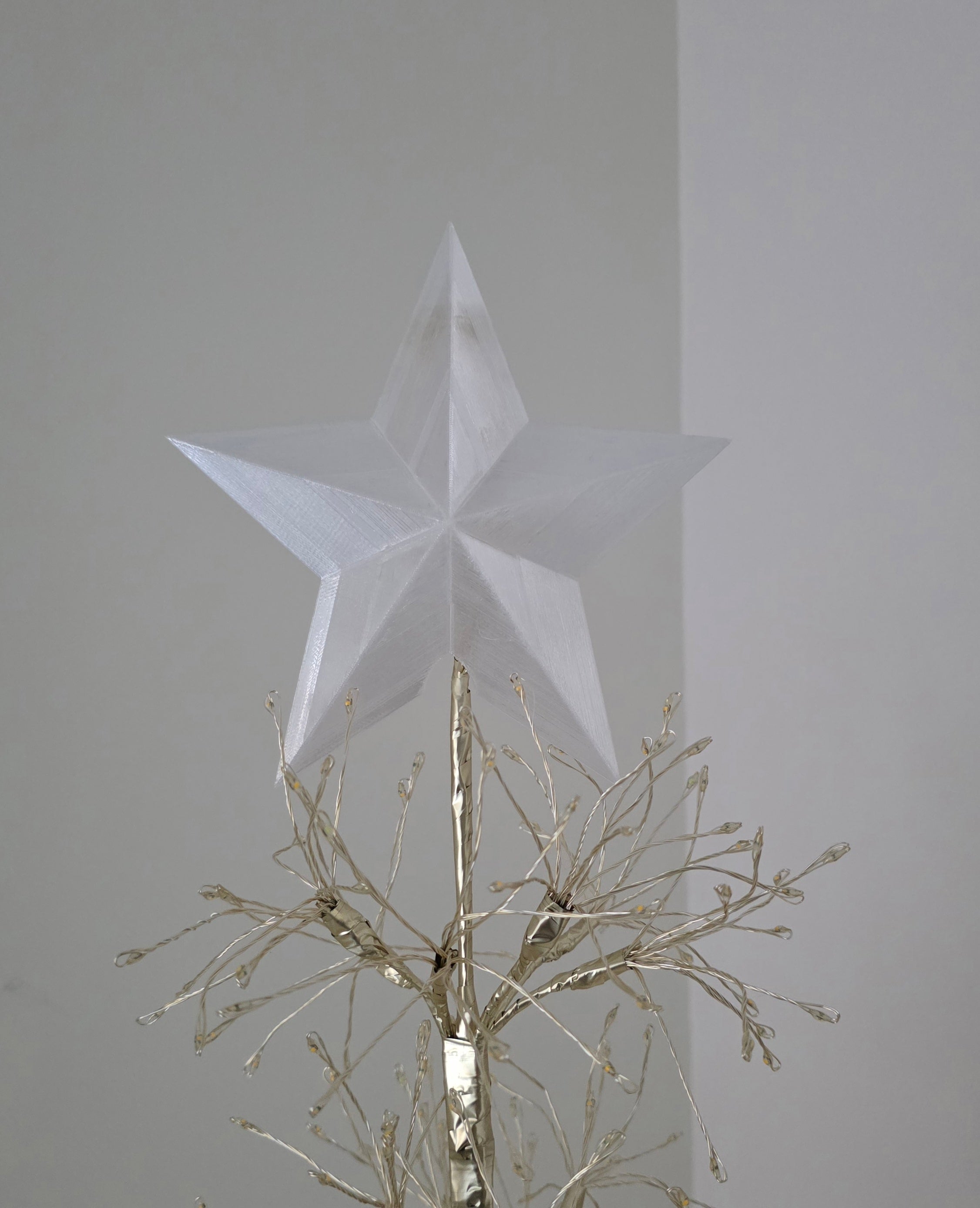3D Christmas Tree Star Topper