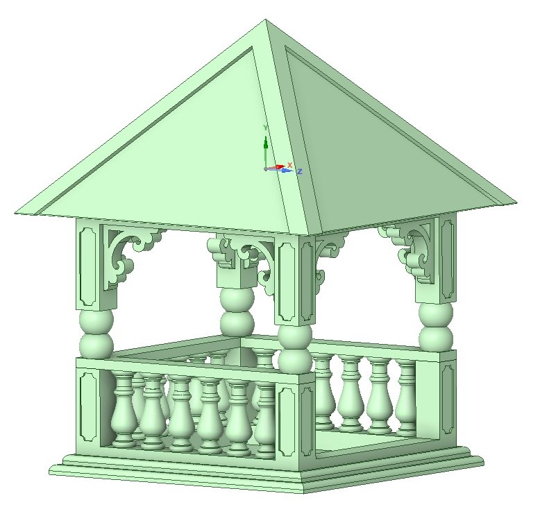 Vogel Futterhaus (Barock-Steil)