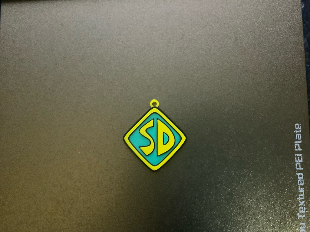 cartoon scooby doo tag keychain / necklace charm(free for commercial use)