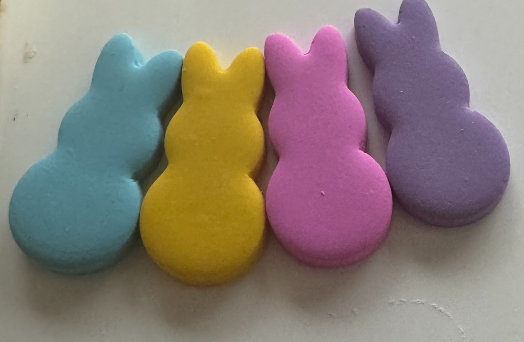Marshmallow Easter Bunny clay cutter