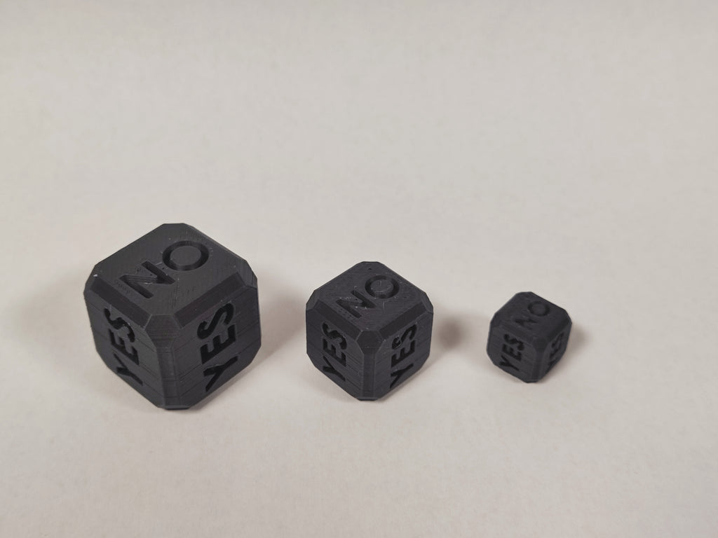 Ultimate Decision Dice | YES/NO Set (3 Sizes)