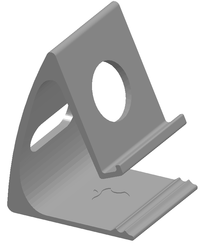 Ipad stand - added logo