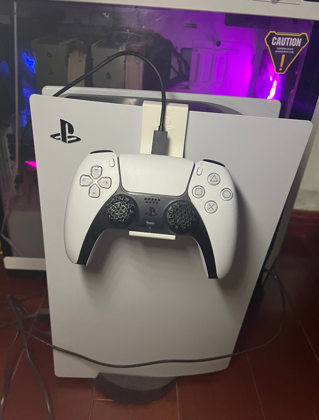PS5 DualSense手柄支架夹(修改版 加固并附加logo)
