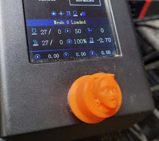 Hawk Tuah ENDER 3v2 LCD Knob (In-Progress)