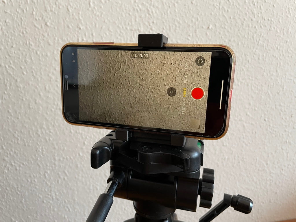 Tripod phone mount with Hama Star 63 adapter