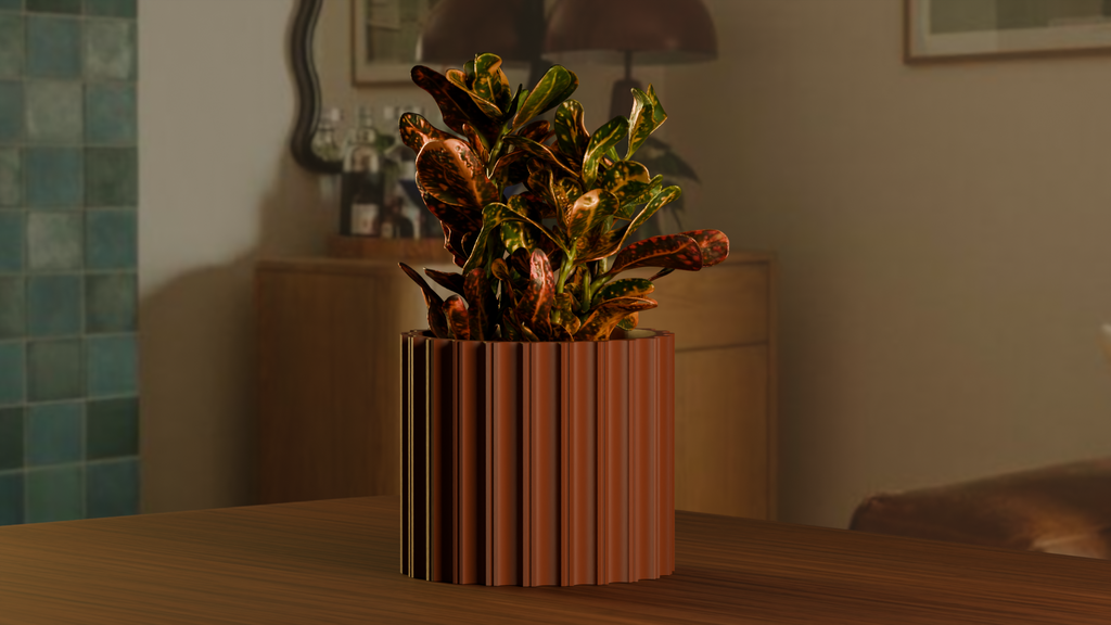 Mid Century Modern Planter (Free Commercial Use)