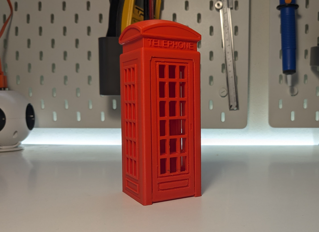 Telephone Booth Phone Stand | print-in-place model