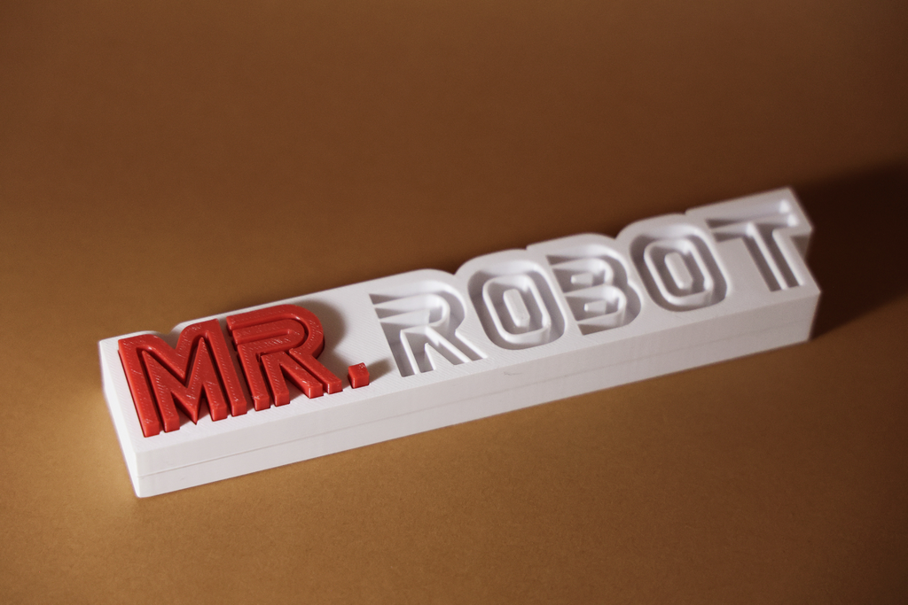 Mr. Robot Inlay Sign