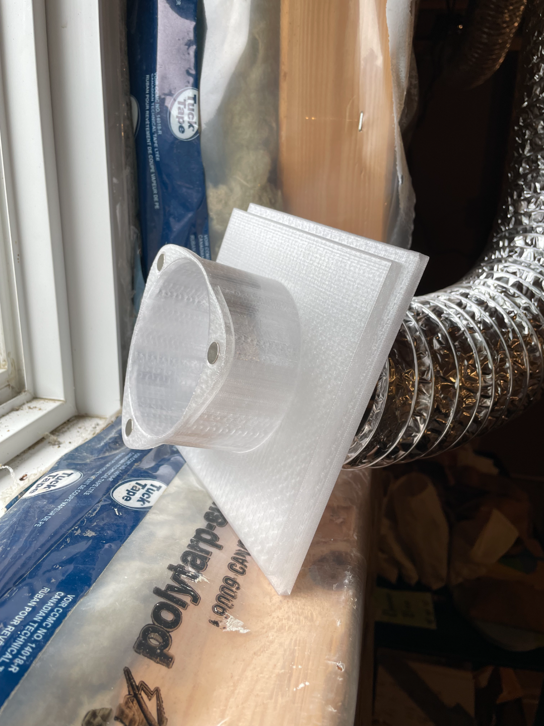 Window Vent Adapter / Filler (4" ducting)