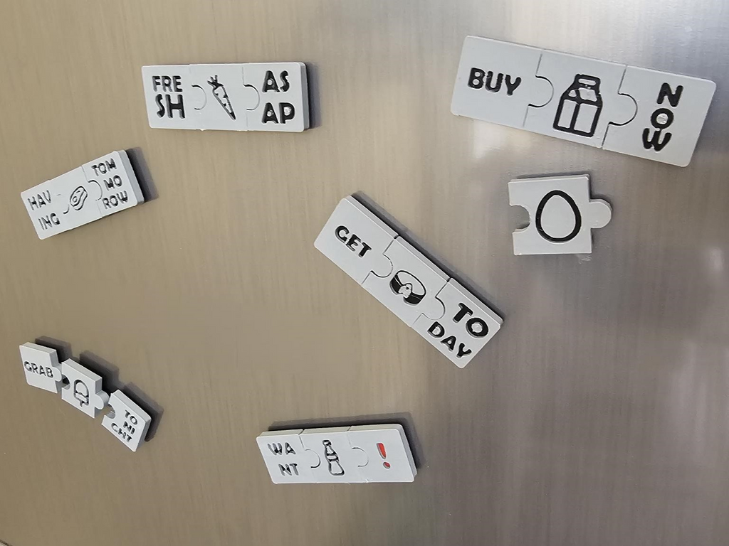 Puzzle Fridge Note magnets