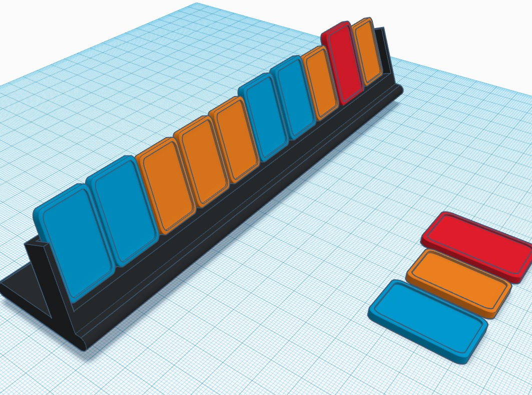TTRPG Combat Tracker Stand with Tokens D&D