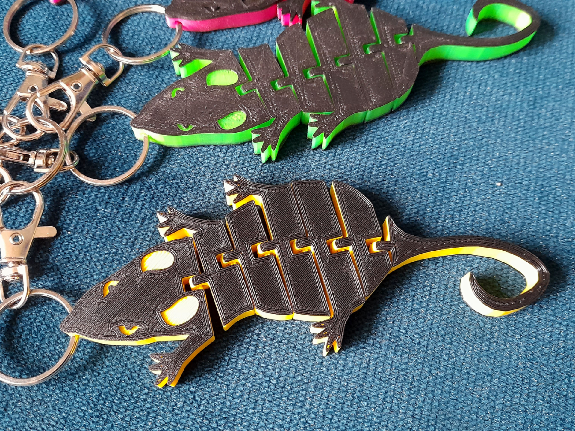 Flexi Rat Keychain