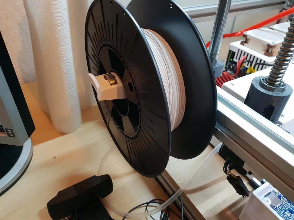 3030 Spool Holder / Mount for Hypercube Evolution using 608zz Bearings