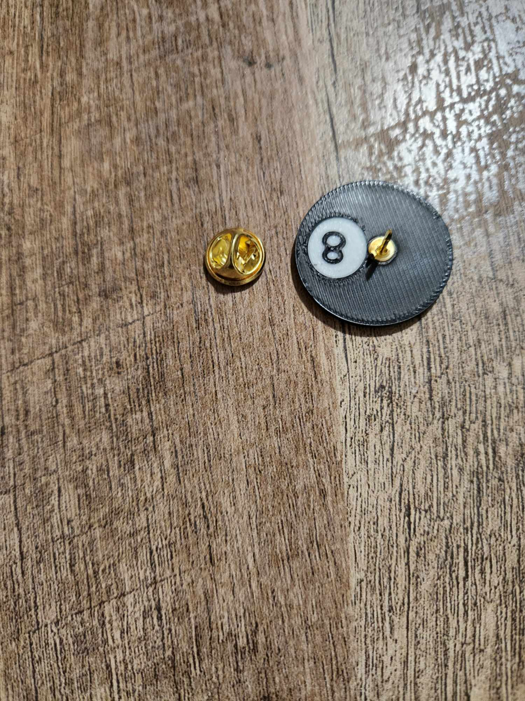 Eight ball pin