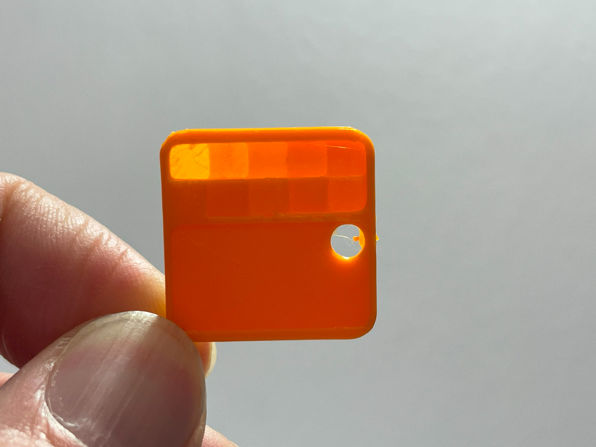 Filament Swatch with 10step Transparency Tag Bambu