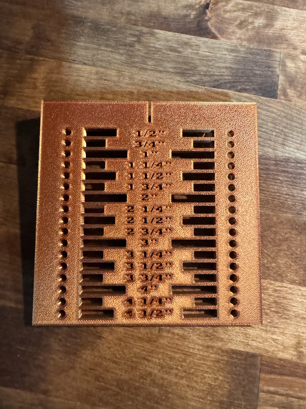 Drawer handle template
