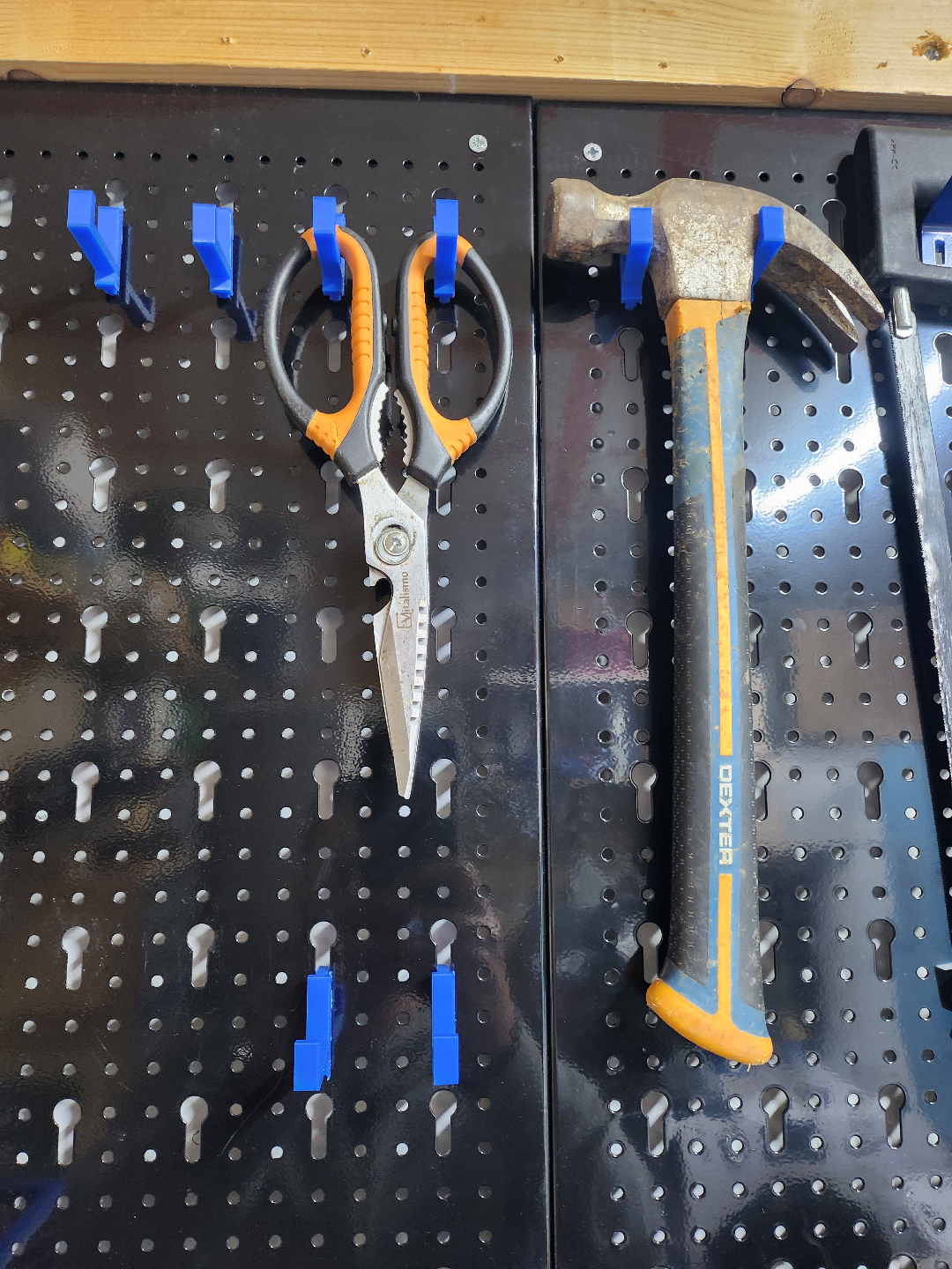 crochet x4 pegboard metallique