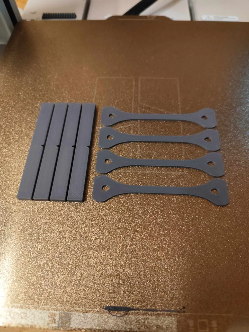 ISO 180 and ISO 627-1BA strength samples