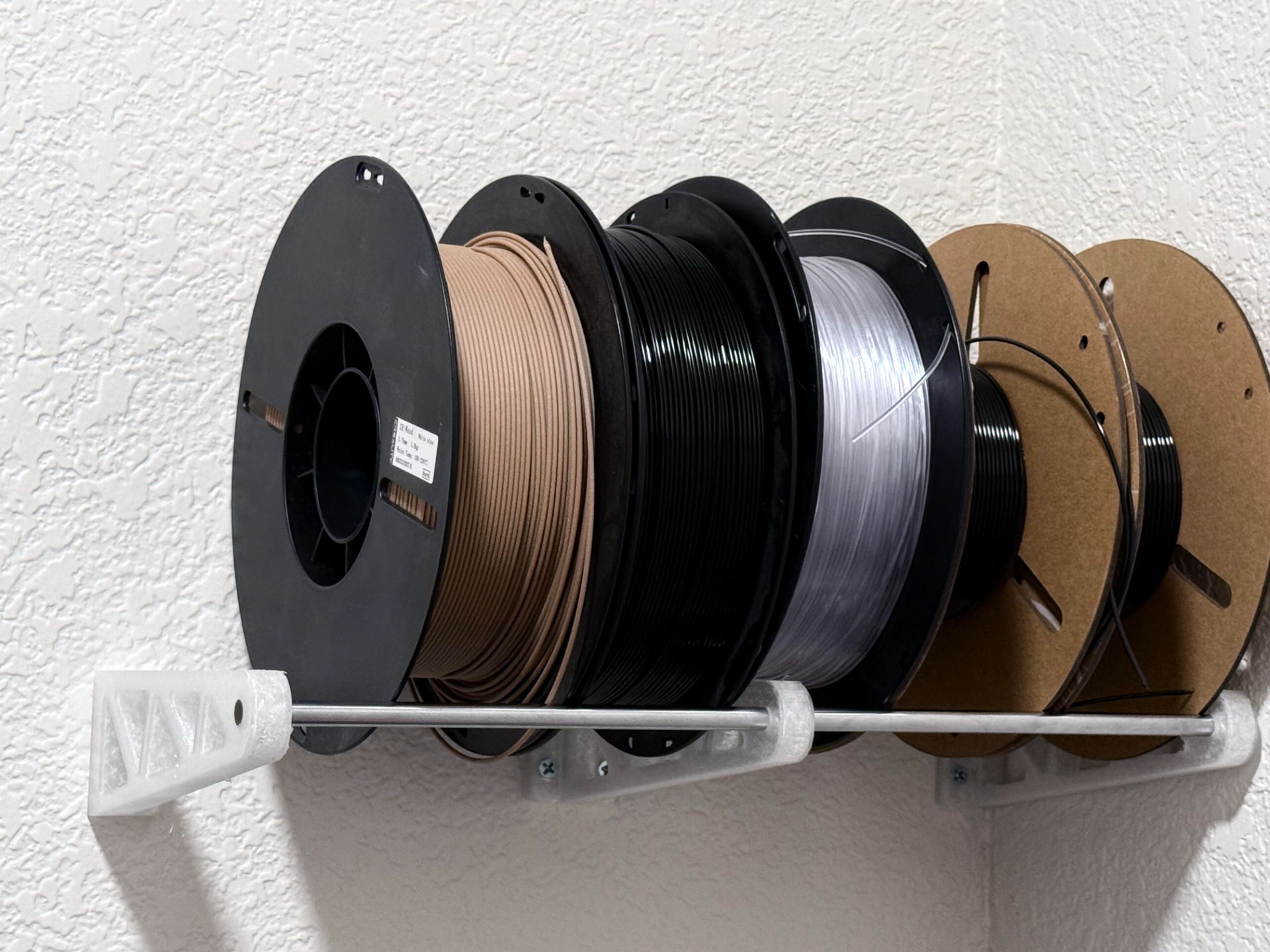 Filament Spool Wall Mount out of Guide Rails