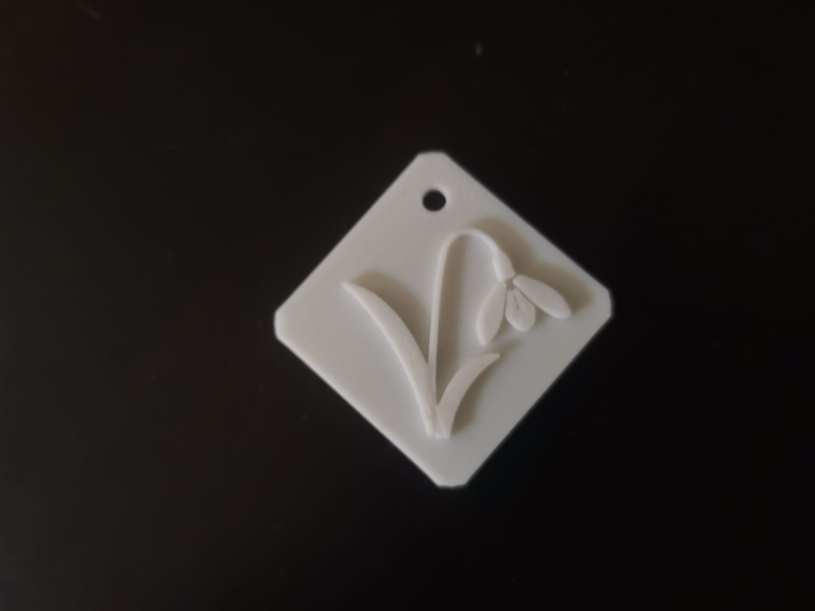 Snowdrop flower pendant - Martisor cu ghiocel