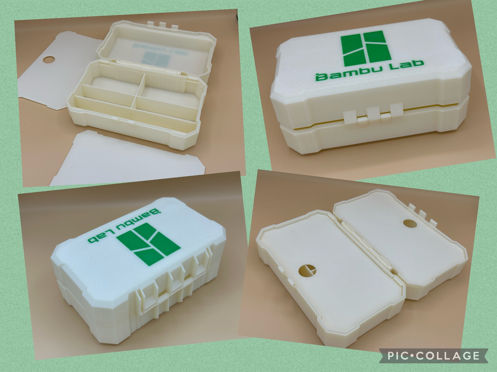 "Print-in-place" Bambu Lab Bento Box / Brotdose Easy and Customizable Storage
