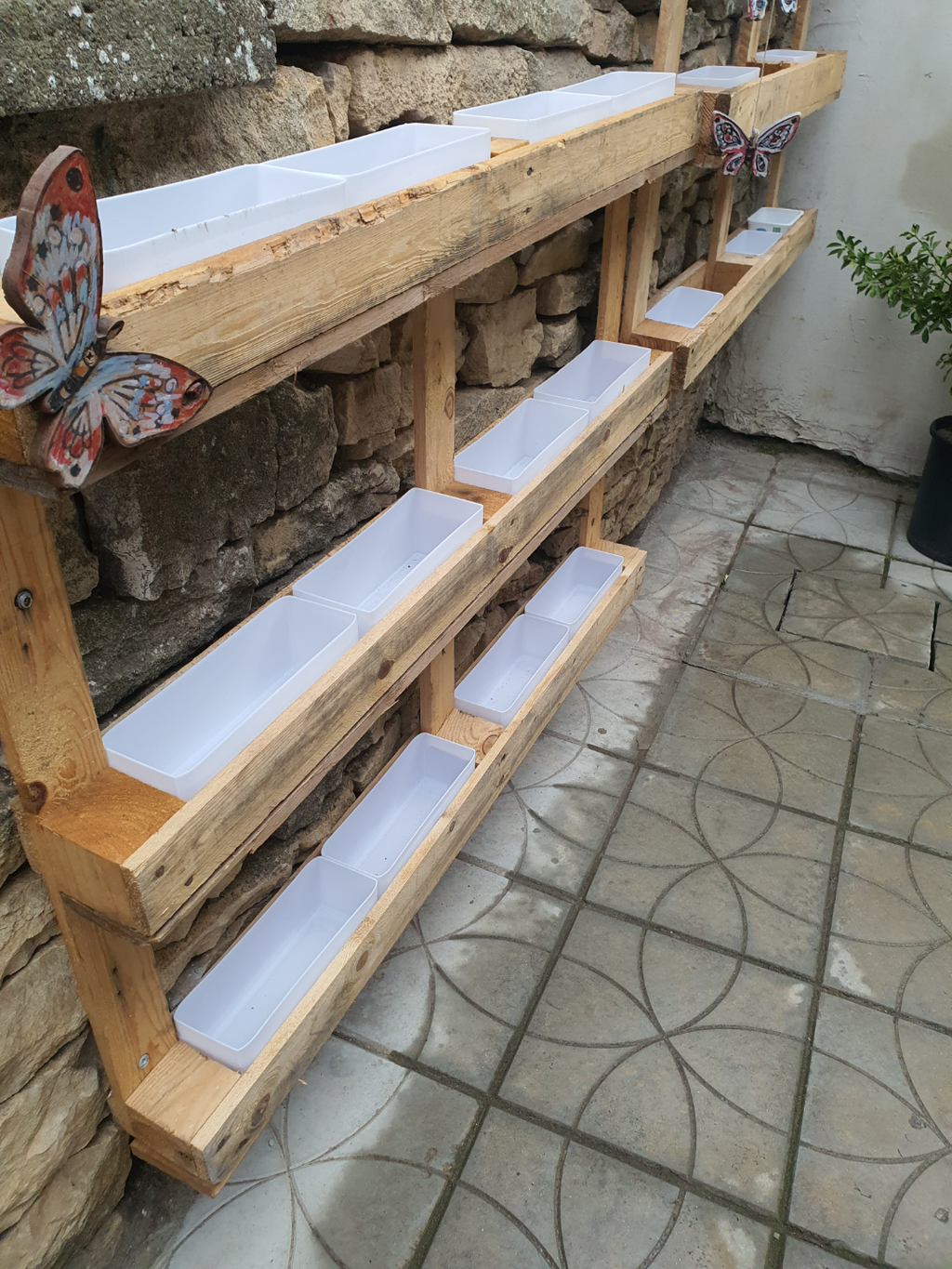 Mini pots for Pallet Decoration