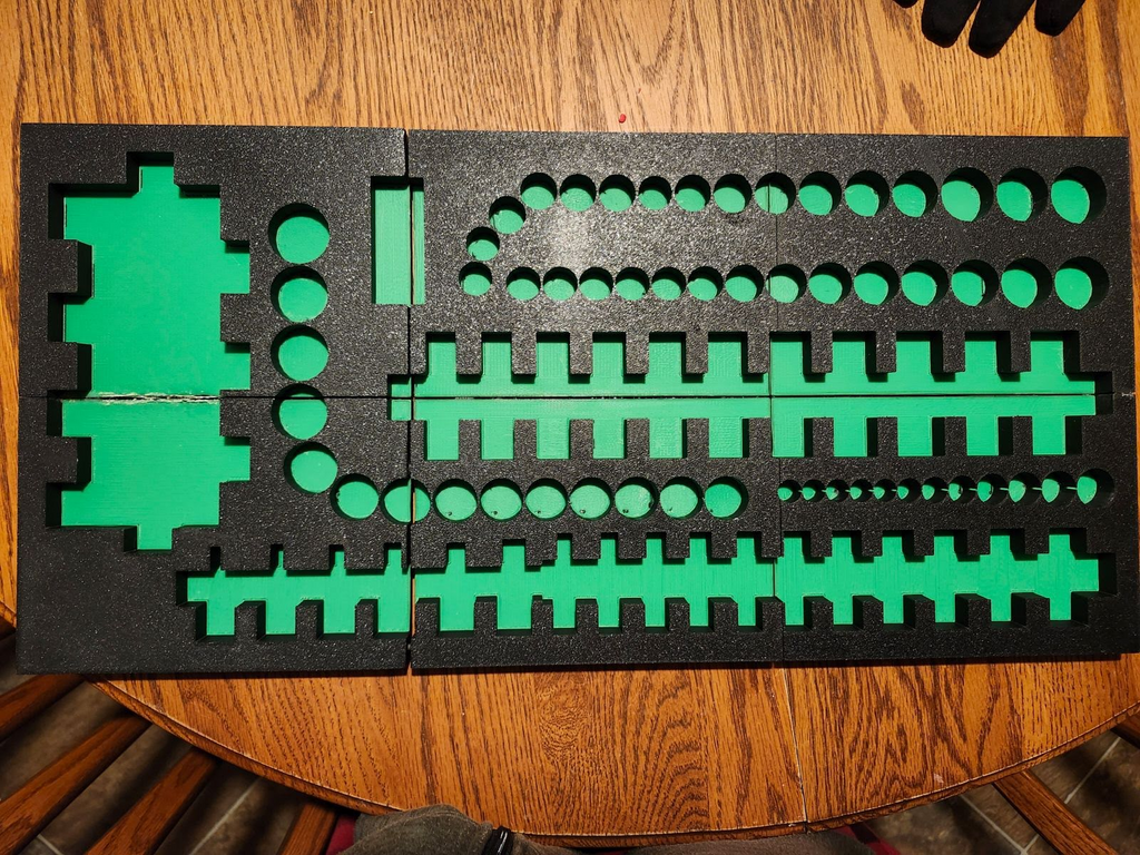 Metric socket drawer organizer