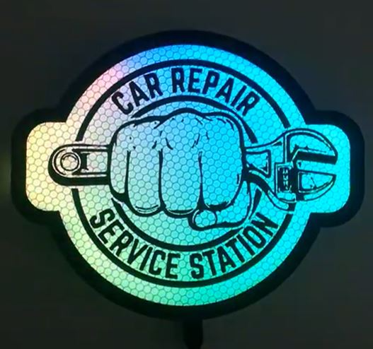 Car Service light box